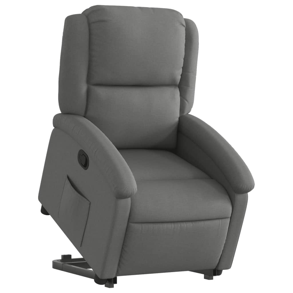 Fauteuil inclinable Gris foncé Tissu