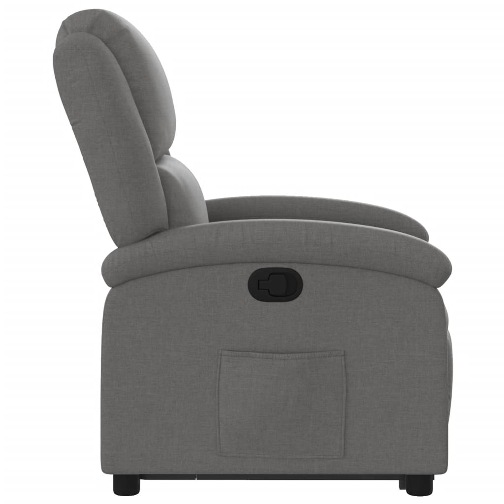 Fauteuil inclinable Gris foncé Tissu