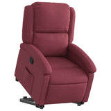 Fauteuil inclinable rouge bordeaux tissu