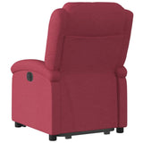 Fauteuil inclinable rouge bordeaux tissu