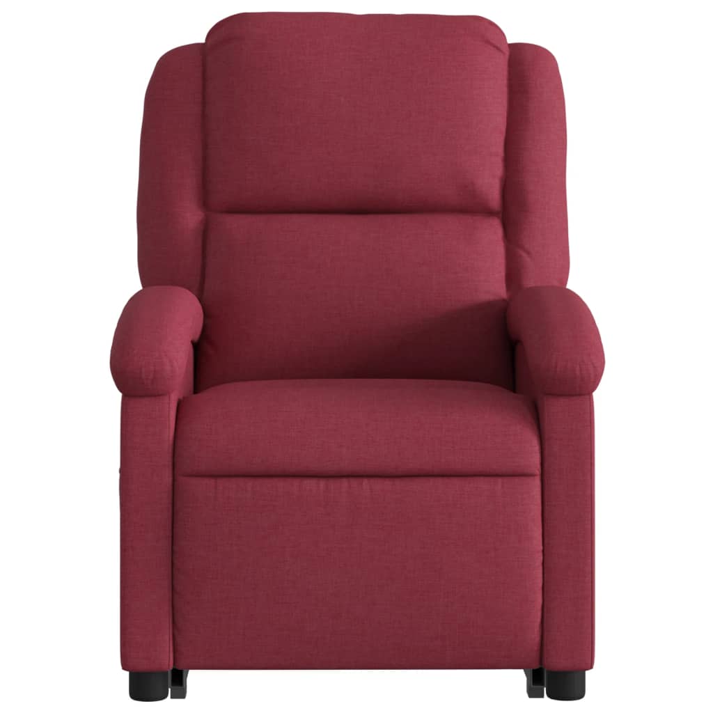 Fauteuil inclinable rouge bordeaux tissu