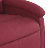 Fauteuil inclinable rouge bordeaux tissu