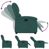 Fauteuil inclinable vert foncé tissu