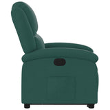 Fauteuil inclinable vert foncé tissu