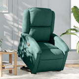 Fauteuil inclinable vert foncé tissu