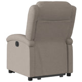 Fauteuil inclinable taupe tissu