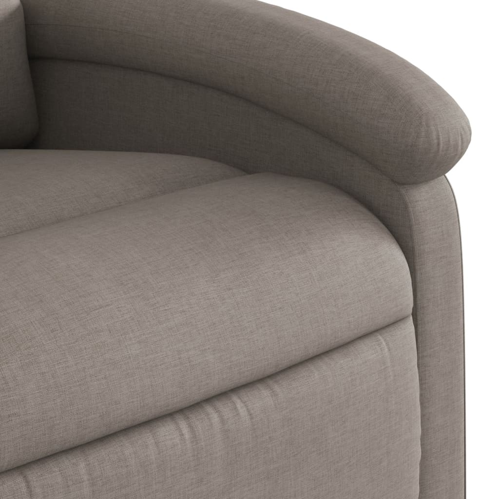 Fauteuil inclinable taupe tissu