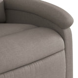 Fauteuil inclinable taupe tissu