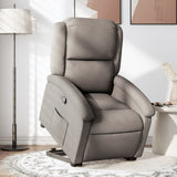 Fauteuil inclinable taupe tissu