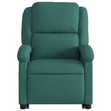 Fauteuil inclinable de massage Vert foncé Tissu