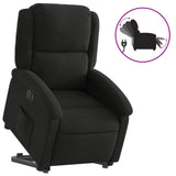 Fauteuil inclinable électrique noir tissu