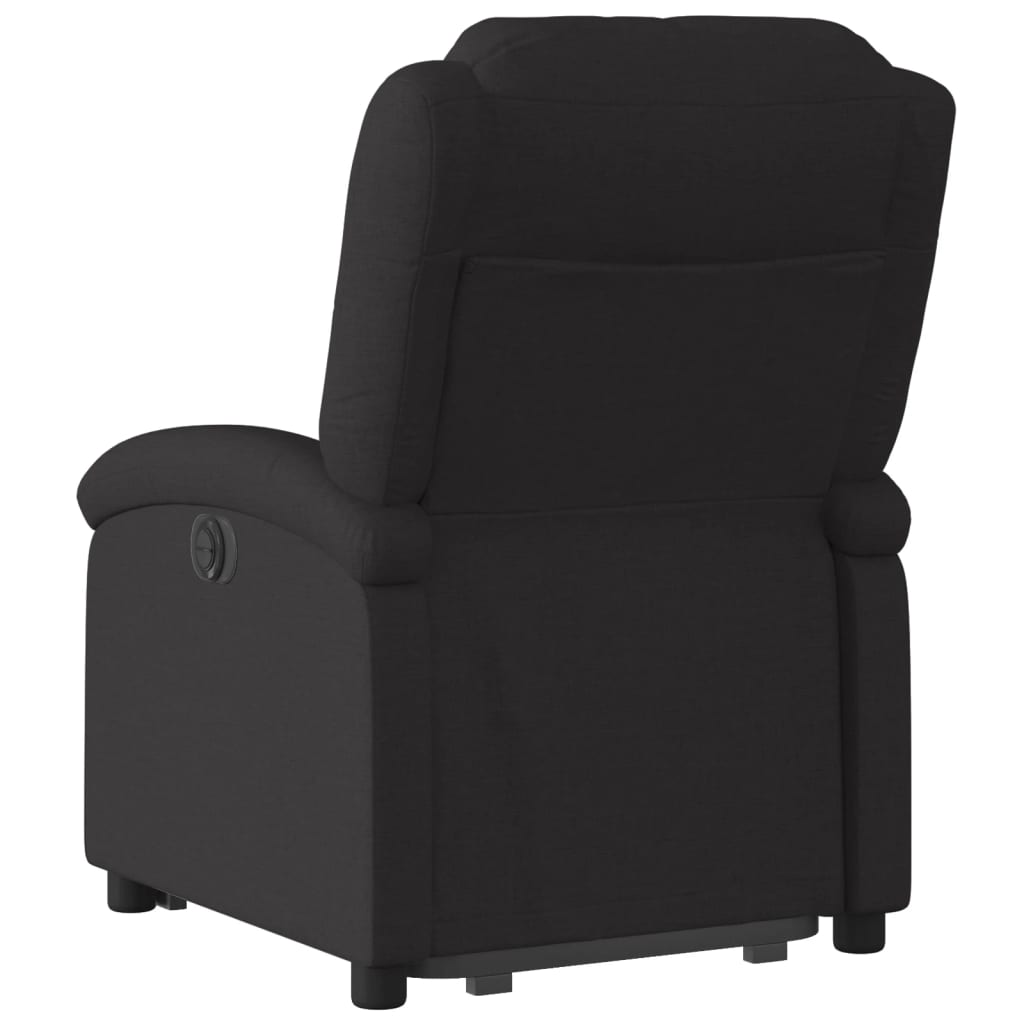 Fauteuil inclinable électrique noir tissu