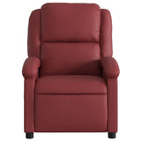 Fauteuil inclinable électrique Rouge bordeaux Similicuir