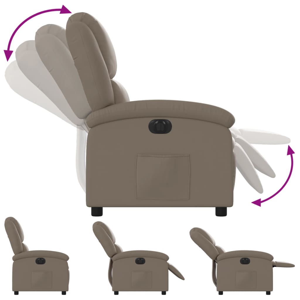 Fauteuil inclinable électrique Cappuccino Similicuir