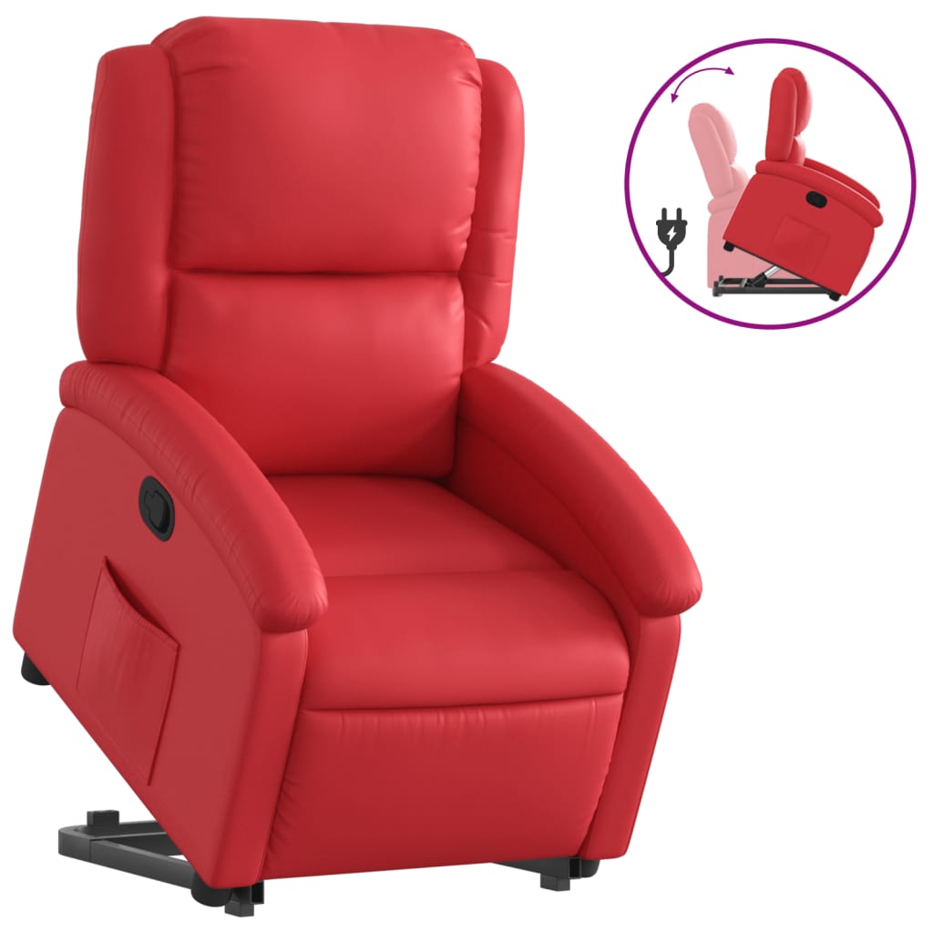 Fauteuil inclinable Rouge Similicuir