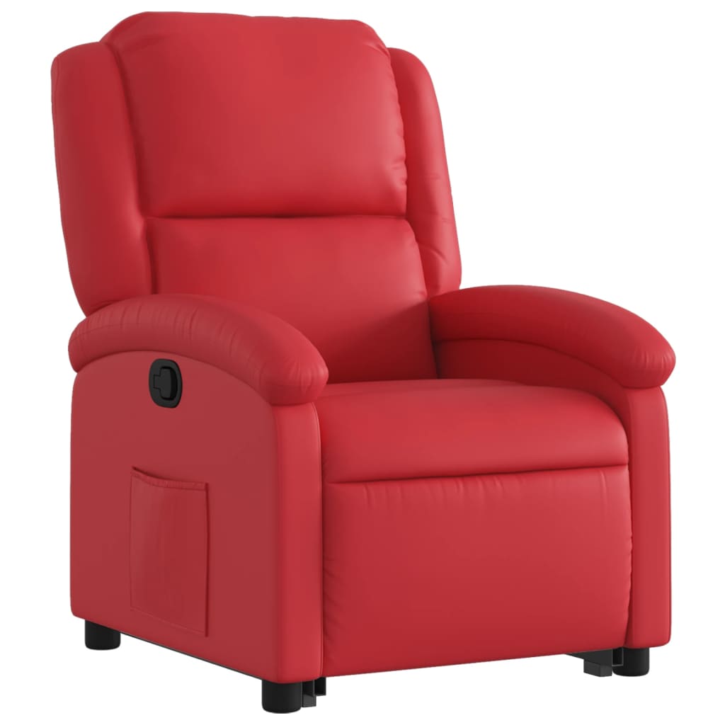 Fauteuil inclinable Rouge Similicuir