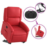 Fauteuil inclinable Rouge Similicuir