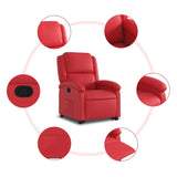 Fauteuil inclinable Rouge Similicuir