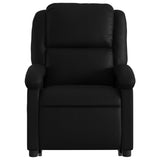 Fauteuil inclinable de massage Noir Similicuir