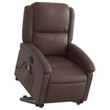 Fauteuil inclinable de massage Marron Similicuir