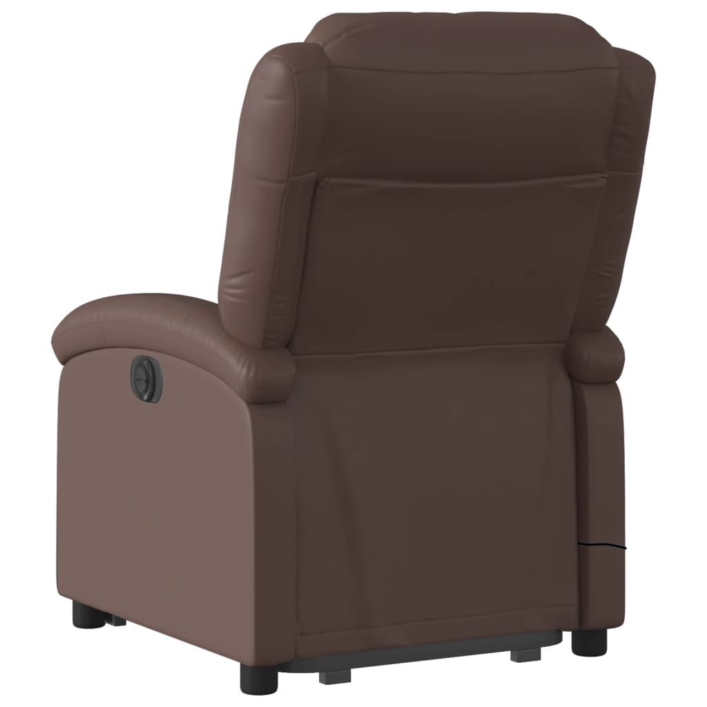 Fauteuil inclinable de massage Marron Similicuir