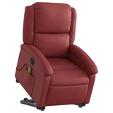 Fauteuil inclinable de massage Rouge bordeaux Similicuir