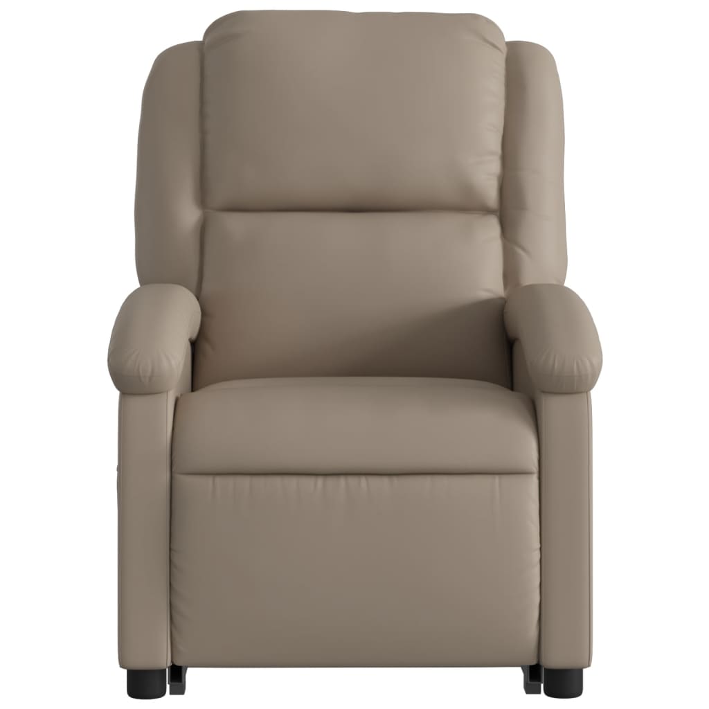 Fauteuil inclinable électrique cappuccino similicuir