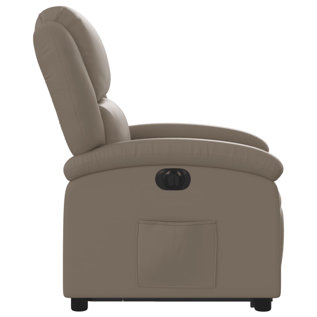 Fauteuil inclinable électrique cappuccino similicuir