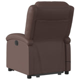 Fauteuil inclinable de massage électrique marron similicuir