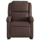 Fauteuil inclinable de massage électrique marron similicuir