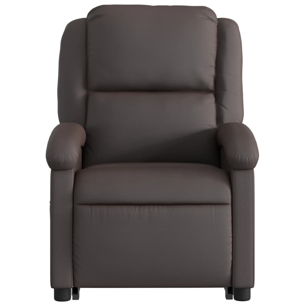 Fauteuil inclinable de massage électrique marron foncé