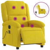 Fauteuil inclinable de massage électrique jaune velours