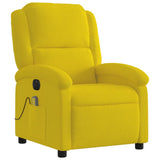 Fauteuil inclinable de massage électrique jaune velours