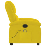 Fauteuil inclinable de massage électrique jaune velours