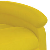 Fauteuil inclinable de massage électrique jaune velours