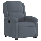 Fauteuil inclinable Gris foncé Velours