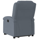 Fauteuil inclinable Gris foncé Velours