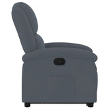 Fauteuil inclinable Gris foncé Velours