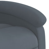 Fauteuil inclinable Gris foncé Velours