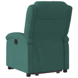 Fauteuil inclinable Vert foncé Velours