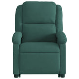 Fauteuil inclinable Vert foncé Velours