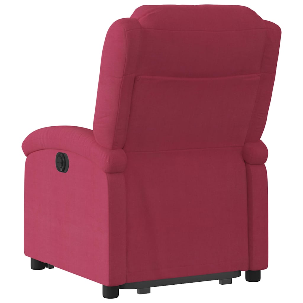 Fauteuil inclinable Rouge bordeaux Velours