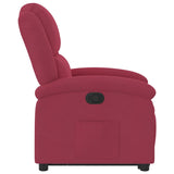 Fauteuil inclinable Rouge bordeaux Velours