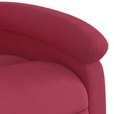 Fauteuil inclinable Rouge bordeaux Velours