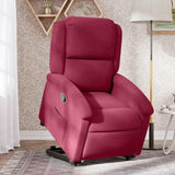 Fauteuil inclinable Rouge bordeaux Velours