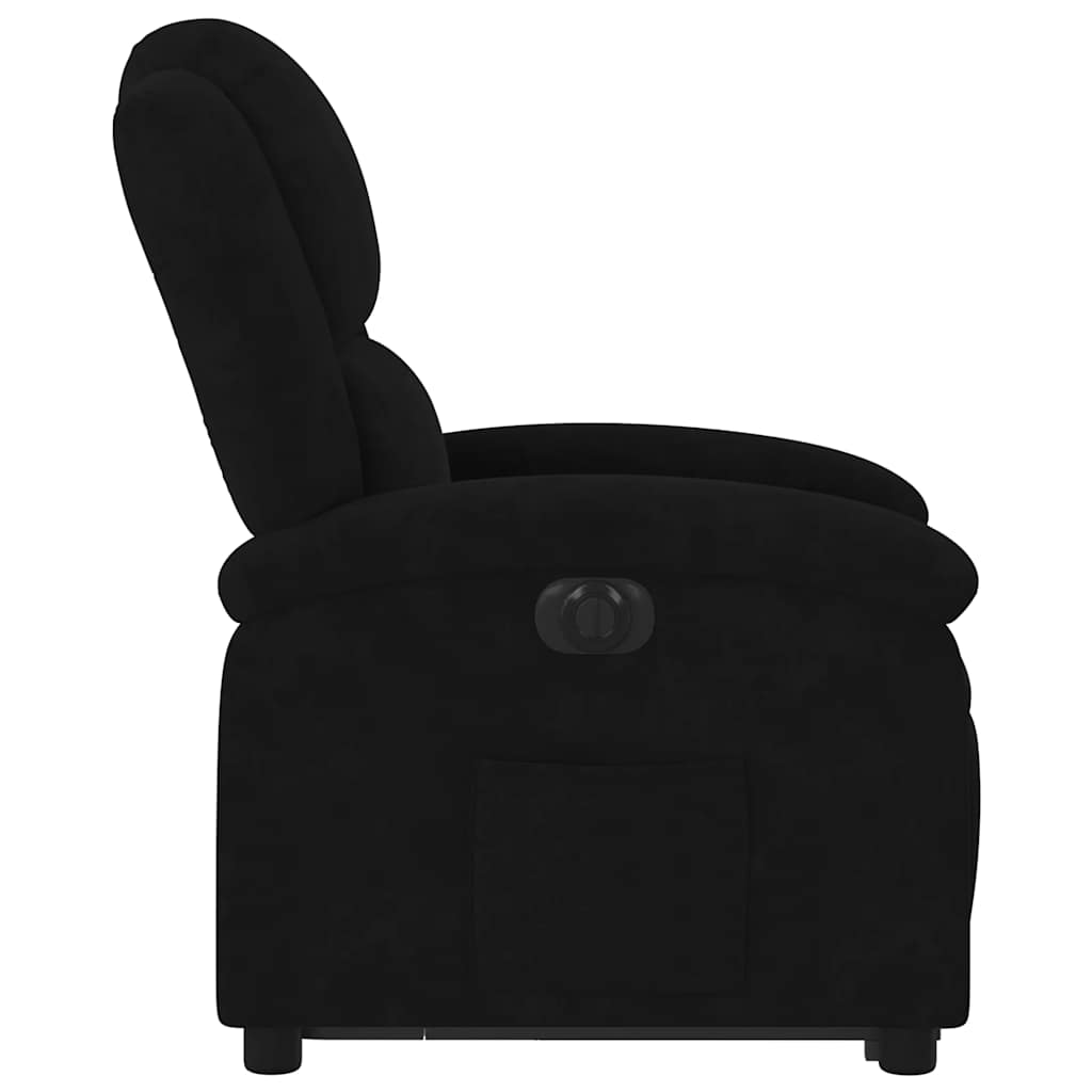 Fauteuil inclinable électrique noir velours