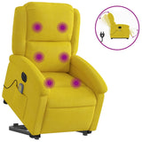 Fauteuil inclinable de massage électrique jaune velours