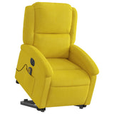 Fauteuil inclinable de massage électrique jaune velours