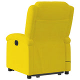 Fauteuil inclinable de massage électrique jaune velours