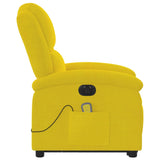 Fauteuil inclinable de massage électrique jaune velours